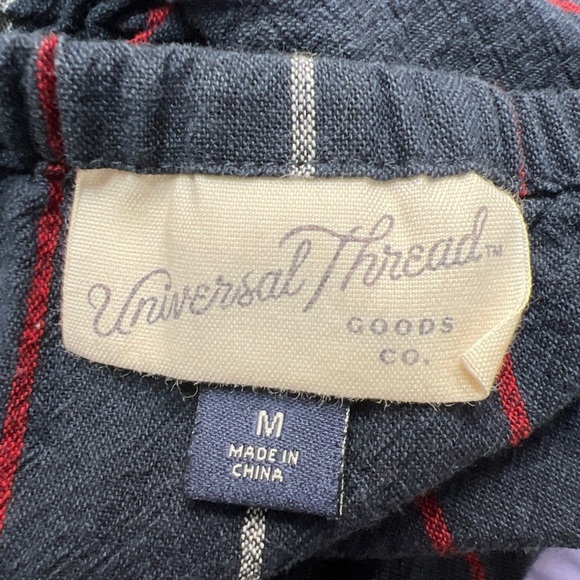 Universal Thread Navy Pinstriped Wide Leg Sleeveless Jumpsuit - Picture 7 of 9